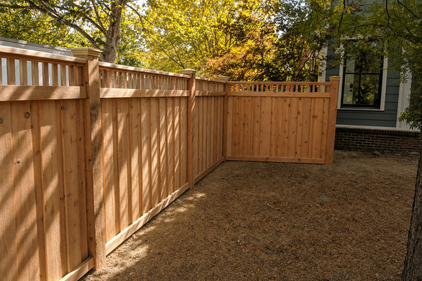 Privacy fence installation