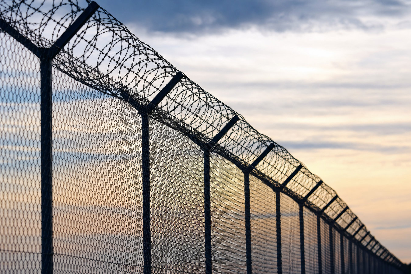 Security fence installation